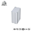 Carcasa de aluminio electrónica de nivel superior 52x52 blanco plata